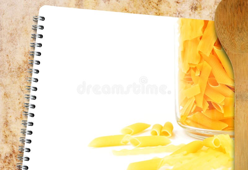Recipe pasta book stock photo. Image of cook, cookbook 27424842