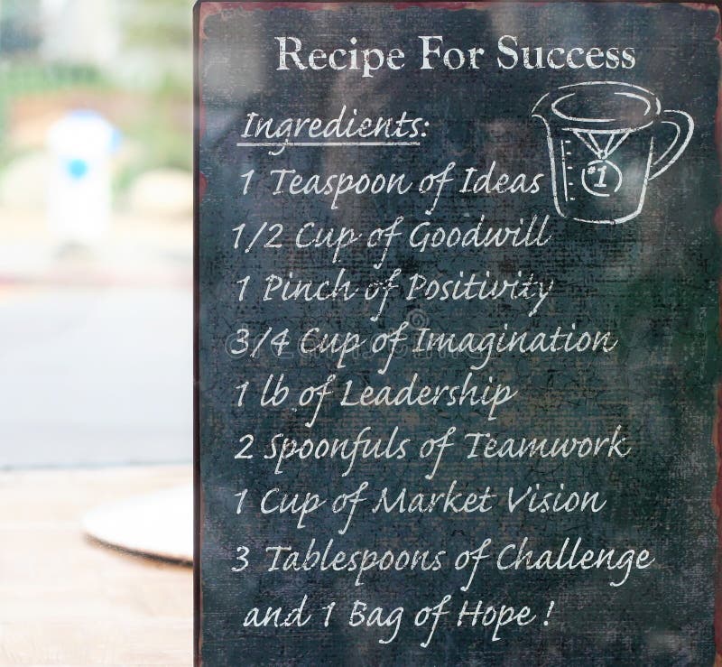 Recipe for Success stock image. Image of leadership, ambition - 27226929