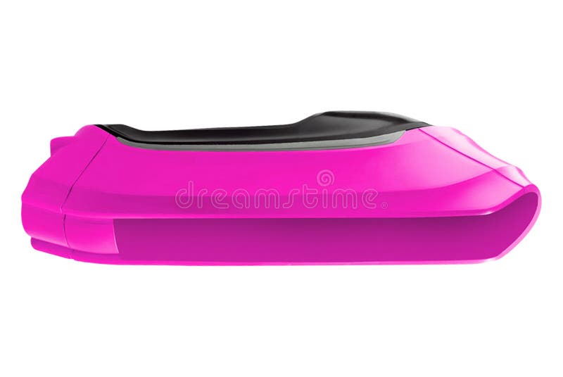 Recipiente di plastica porpora su bianco immagine stock libera da diritti Recipiente di plastica porpora su bianco immagine stock libera da diritti