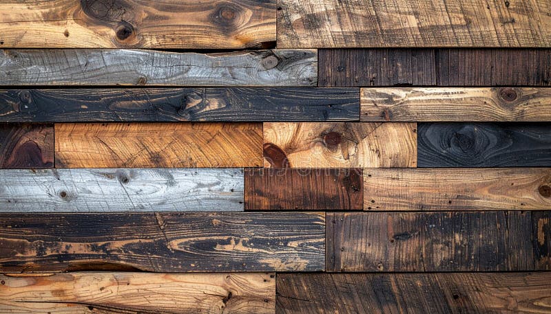 Reclaimed Wood Panel Texture stock illustration