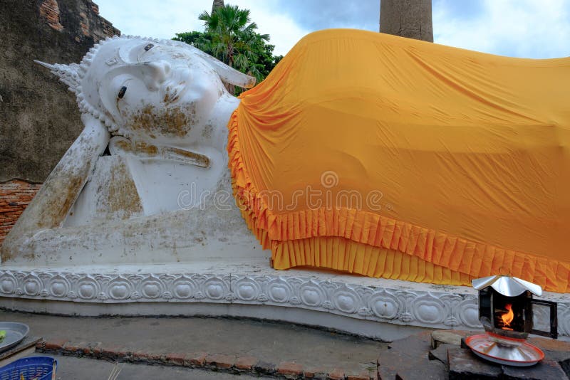 Reclining Buddha Is A Statue That Represents Buddha Lying Down A Stock