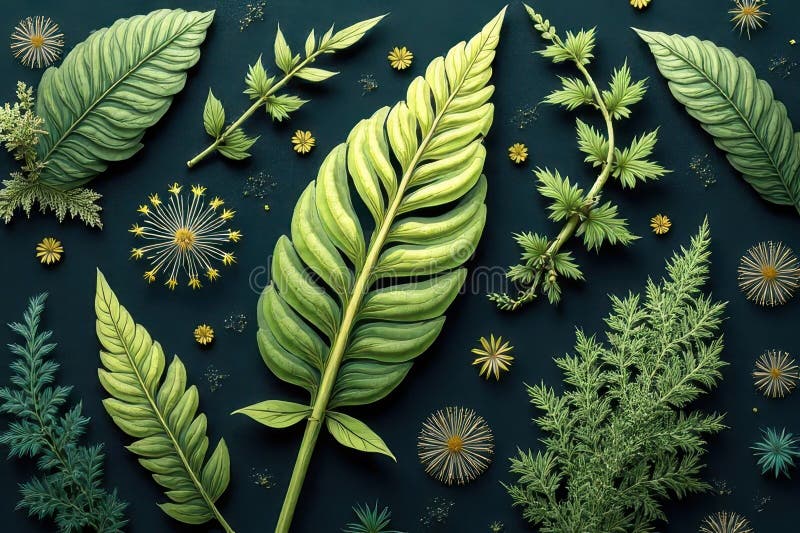 Recognition Technologies and Patterns in Nature vector illustration