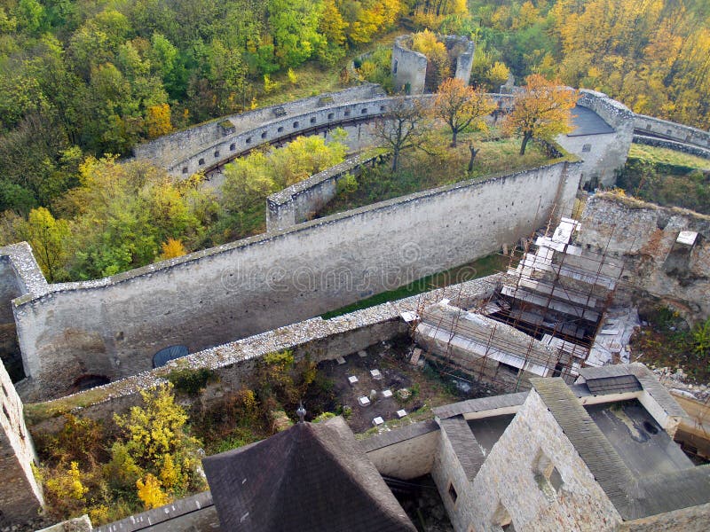 Reconstruction of Trencin castle