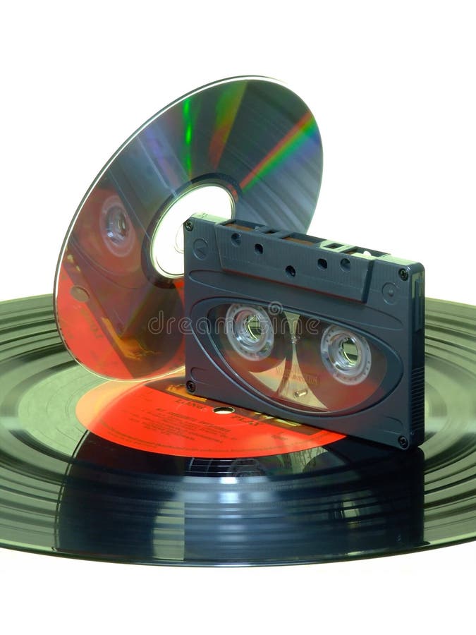 Record / Cassette / CD stock photo. Image of listen, electronic 4197128