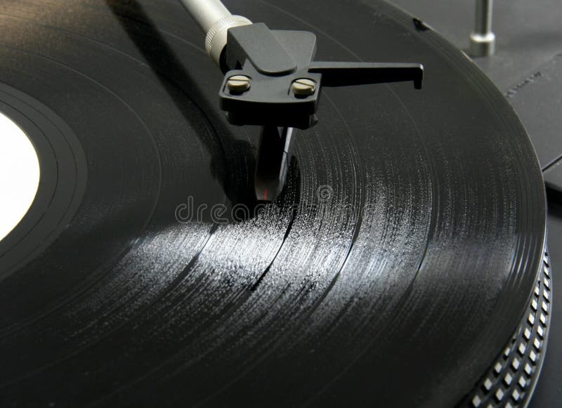 Record on turntable stock image. Image of vintage, modern - 433893