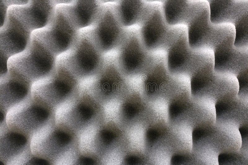 Recording studio sound dampening acoustical foam, background. Noise isolating protective and shock, texture. Background of sound