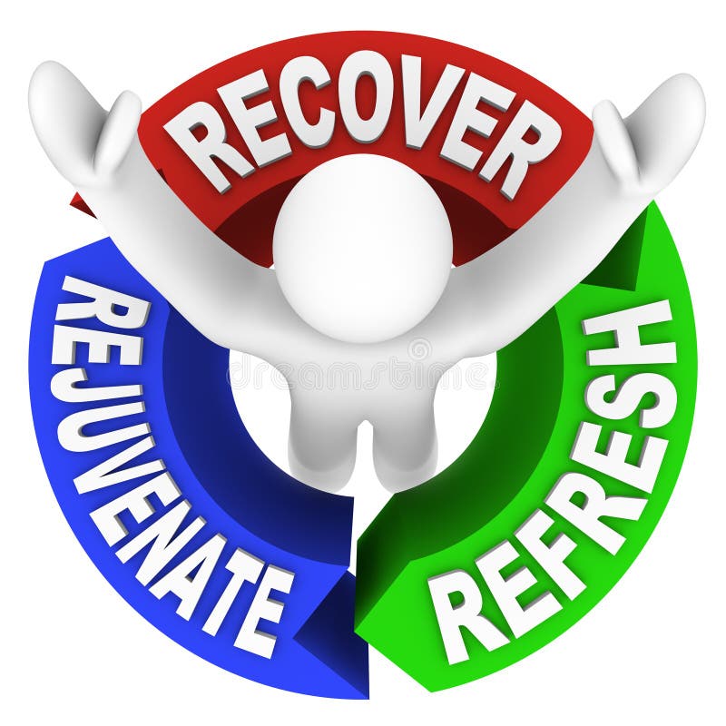 Recover Rejuvenate Refresh Words Self Help Therapy
