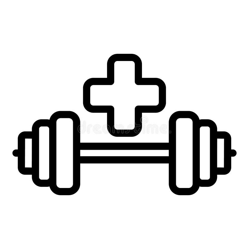 Recovery Barbell Icon Outline Vector. Gym Heart Stock Vector - Illustration  of muscle, training: 238852839