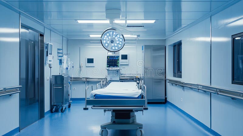 Recovery ventilator block, isolated in clean interior. vector illustration