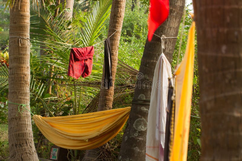 Recreation camp in the jungle stock photography Recreation camp in the jungle stock photography