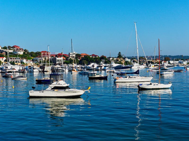 Recreational Boats in Rose Bay, Sydney Harbour, Australia