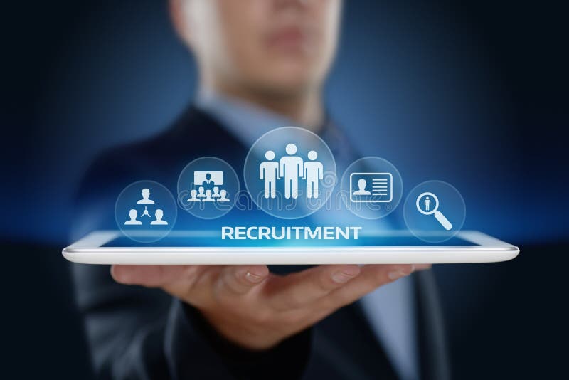 Recruitment Career Employee Interview Business HR Human Resources concept royalty free stock image