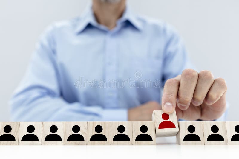 Recruitment and job search choosing new employee talent. Recruitment and job search concept for choosing the right people and human resources royalty free stock photos Recruitment and job search choosing new employee talent. Recruitment and job search concept for choosing the right people and human resources royalty free stock photos