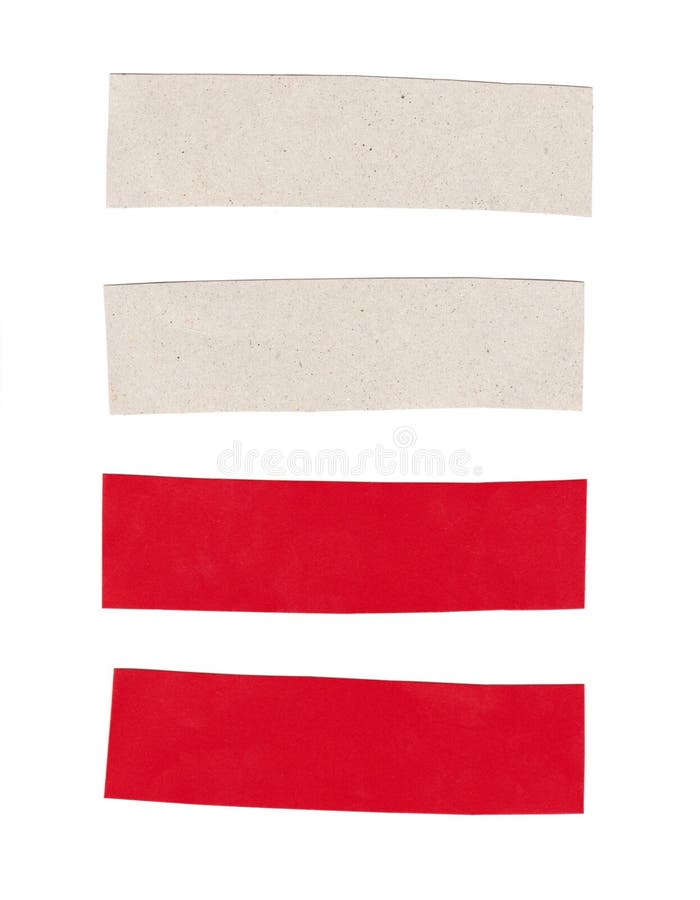 Rectangle Shape of Red Art Paper Isolated on White Background Stock Photo Image of card