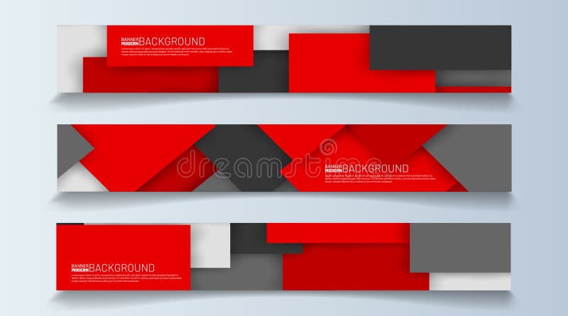 Rectangular banner background vector. geometric shape design royalty free illustration