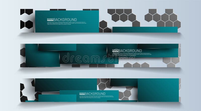 Rectangular banner background vector. geometric shape design vector illustration