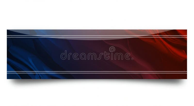 Rectangular banner featuring a gradient background with flowing blue hues on the vector illustration