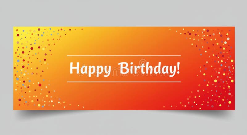 Rectangular banner with a gradient background transitioning from yellow to red. It royalty free illustration