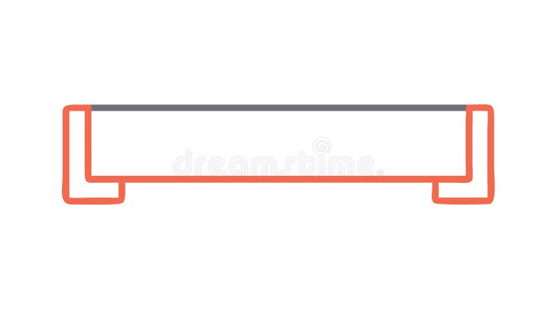 Rectangular banner shape illustration vector art, vector design Generative AI stock illustration