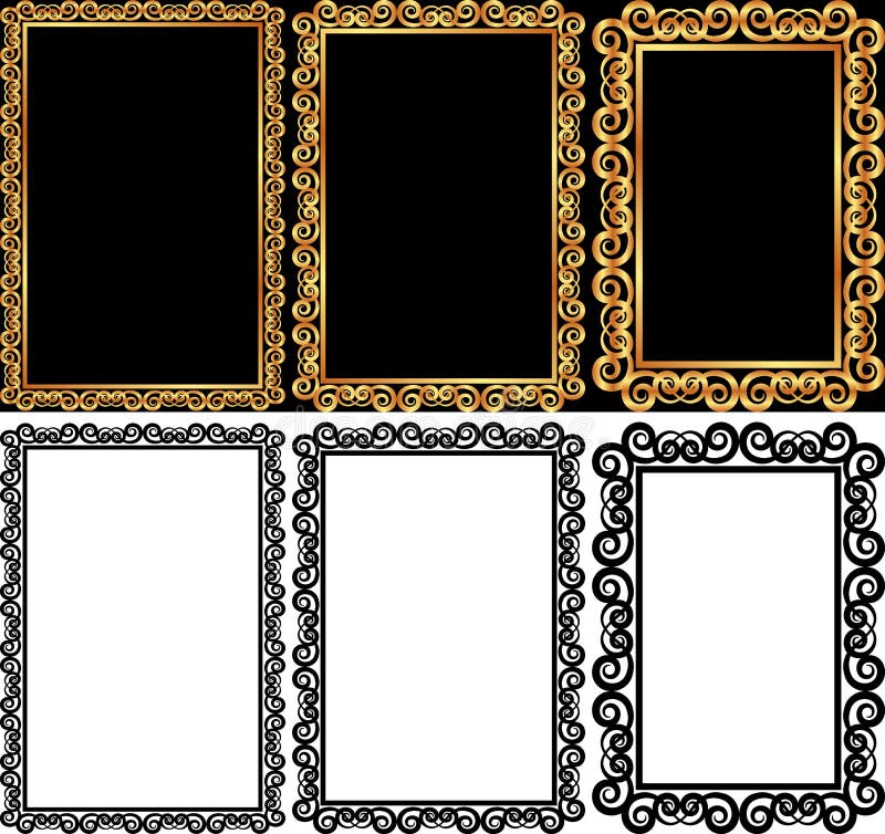 Rectangular frames royalty free illustration
