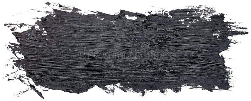 Rectangular hand drawn isolated paintbrush stripe vector illustration