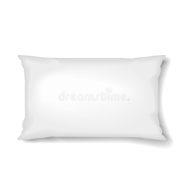 White hotsell rectangular pillow
