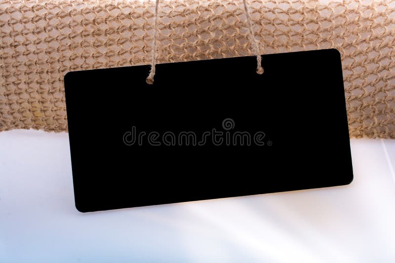 Black Notice Board, Blackboard, Chalkboard With Text Menu On Grey