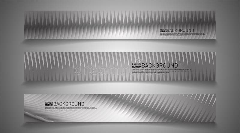 Rectangular vector banner. gray gradient texture background design stock illustration