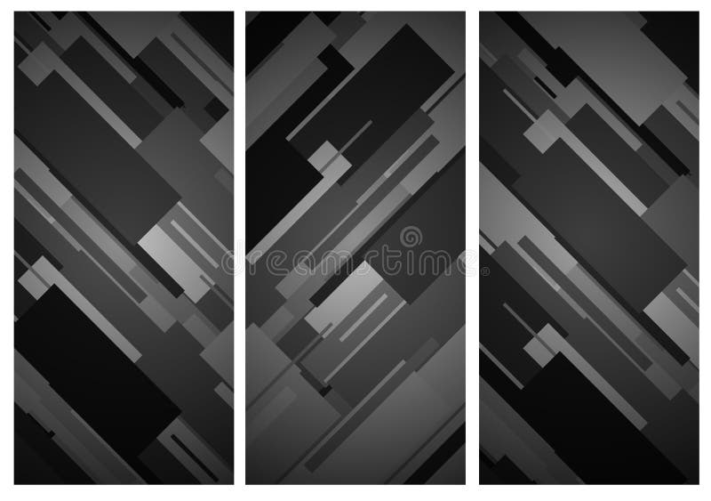 Rectangular Vertical Banner Background Stock Vector Illustration of