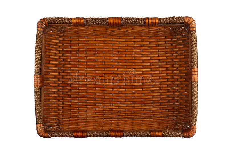 Rectangular wooden basket stock image. Image of empty 74375713
