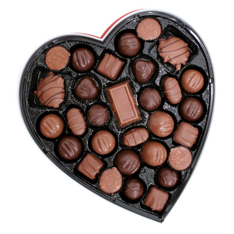 Rectángulo de chocolates en una dimensión de una variable del corazón (imagen 8.2mp) foto de archivo Rectángulo de chocolates en una dimensión de una variable del corazón (imagen 8.2mp) foto de archivo