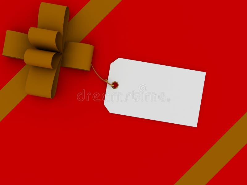 Rectángulo de regalo con una escritura de la etiqueta libre illustration Rectángulo de regalo con una escritura de la etiqueta libre illustration
