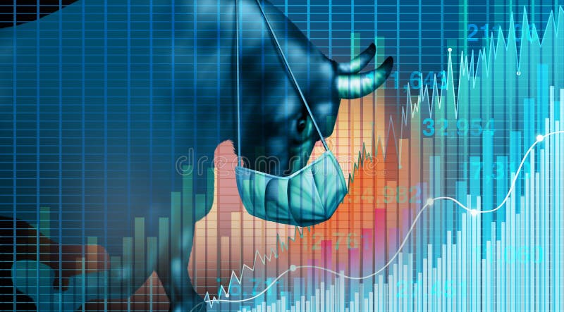 Recuperación del mercado de valores ilustración del vector
