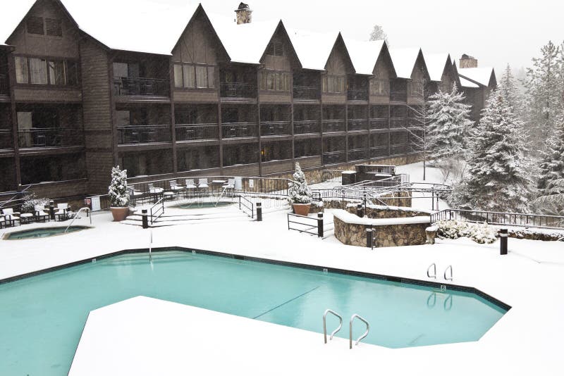 Recurso do inverno fotos de stock royalty free