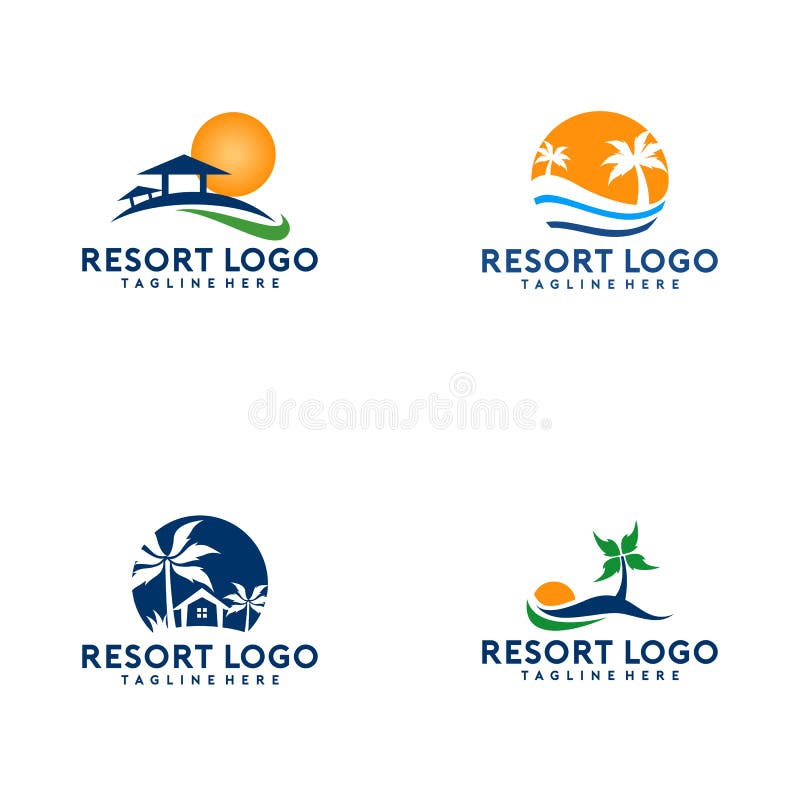 Recurso simples e criativo Logo Collection ilustração royalty free Recurso simples e criativo Logo Collection ilustração royalty free