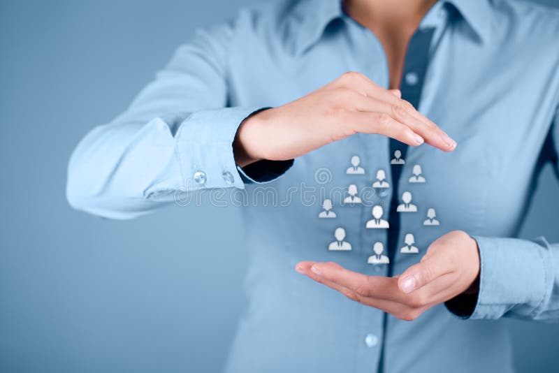 Recursos humanos e cuidado do cliente imagem de stock Recursos humanos e cuidado do cliente imagem de stock