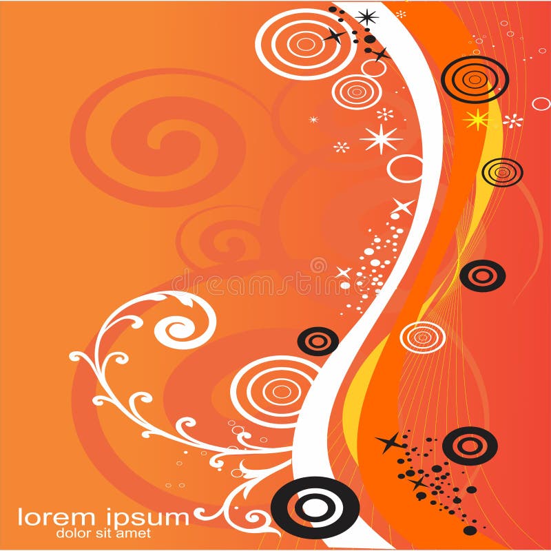 Recursos redondos criativos do gráfico do fundo da flor ilustração stock Recursos redondos criativos do gráfico do fundo da flor ilustração stock