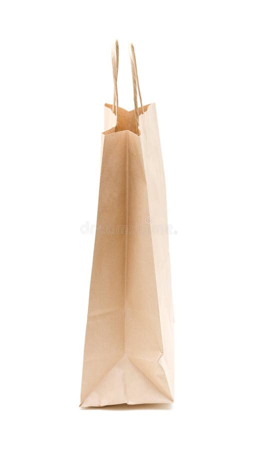 Recyclable; Reusable Brown Paper Bag Stock Image Image of