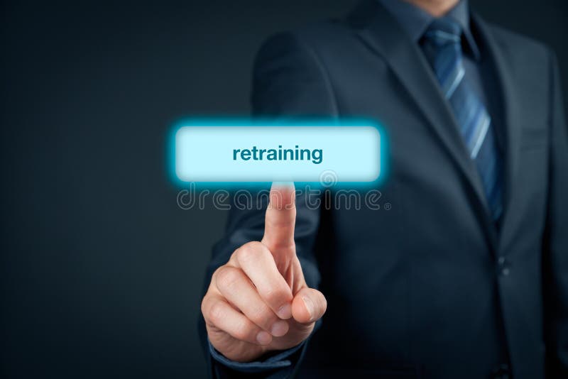 Reconversion professionnelle image stock