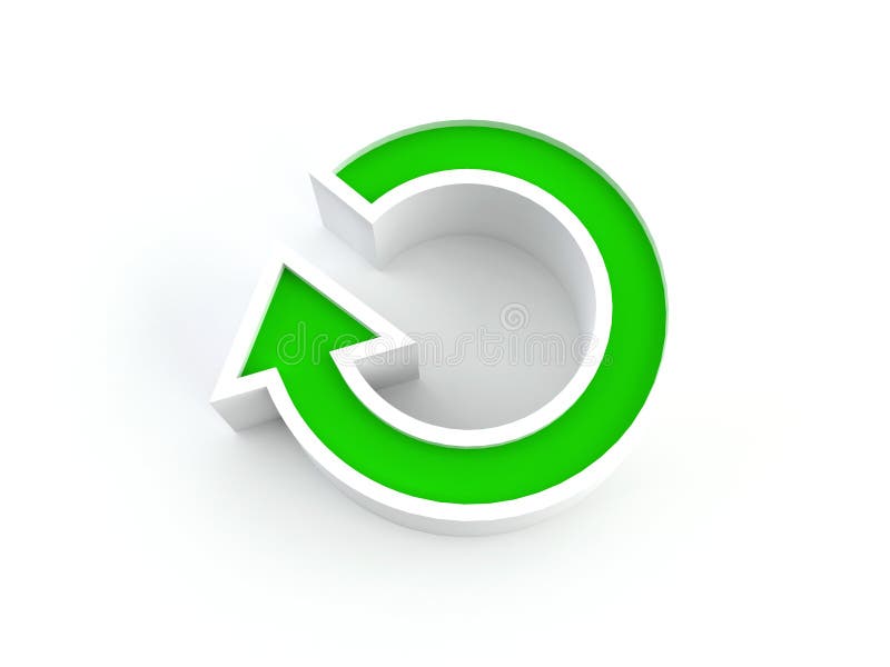 Recycle arrow royalty free illustration