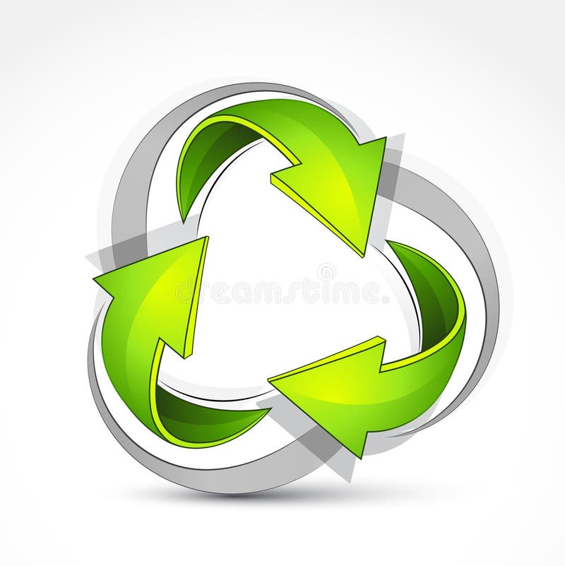 Recycle arrows vector illustration