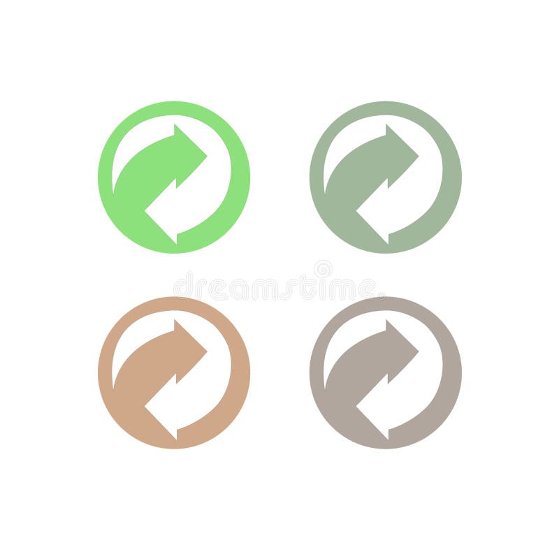 RECYCLE ARROWS DESIGN ELEMENTS stock illustration