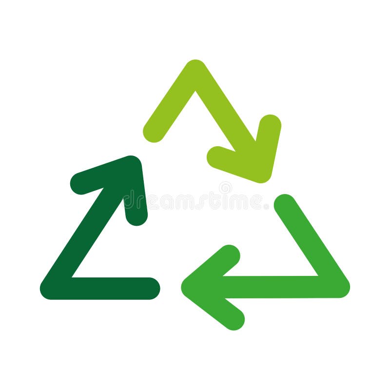 Recycle arrows symbol royalty free illustration