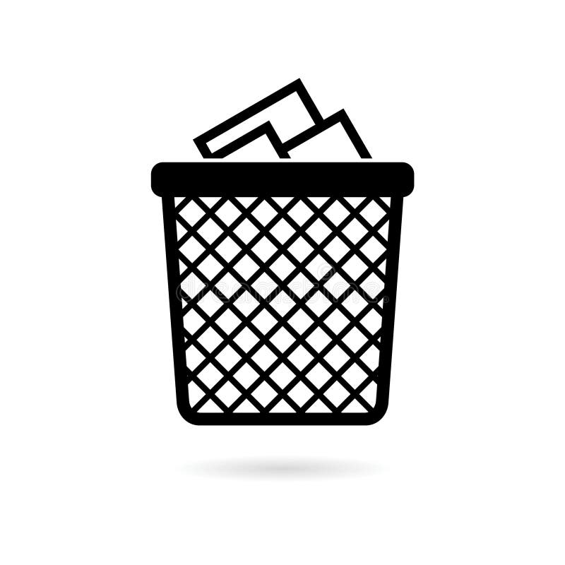 Recycle Bin Trash and Garbage icon royalty free illustration
