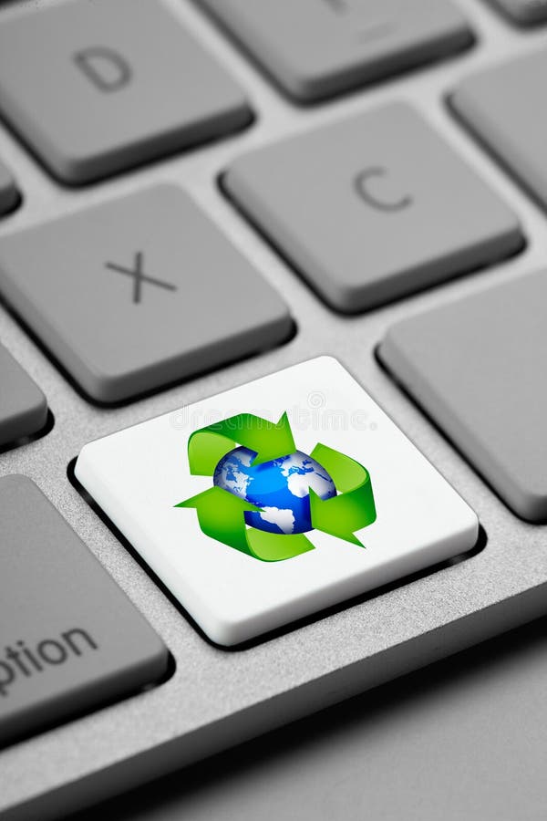 Keyboard keys recycle stock photo. Image of characters 30745142