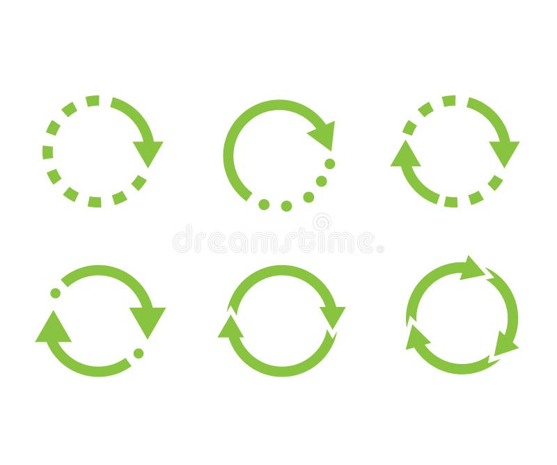 Recycle icon vector. Recycle Recycling set symbol. Ecologically pure funds. Set of arrows. Eco green illustration. vector illustration