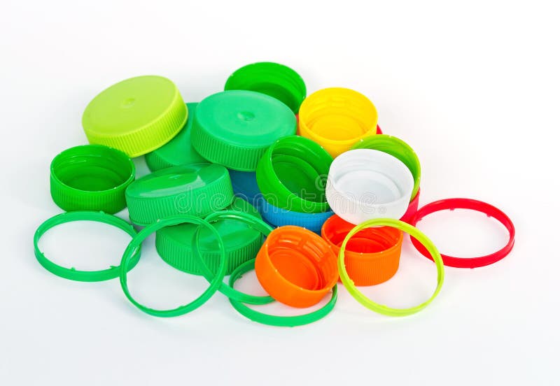Recycle plastic caps waste stock image. Image of recycle 35206311