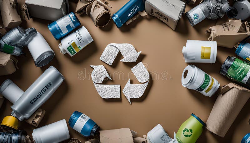 Recycle and Reuse, Environmentally Friendly stock illustration
