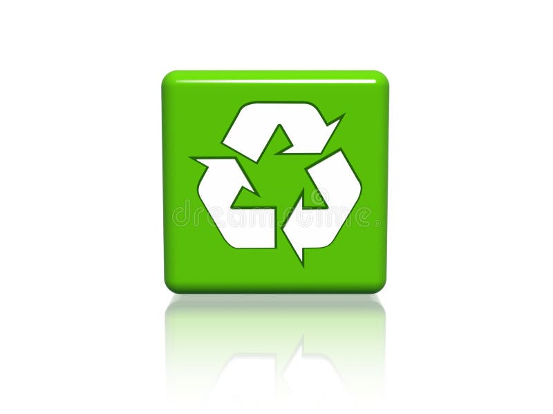 Recycle sign stock illustration
