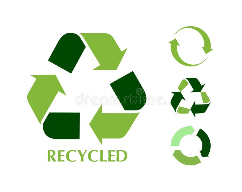 Recycle symbol stock illustration
